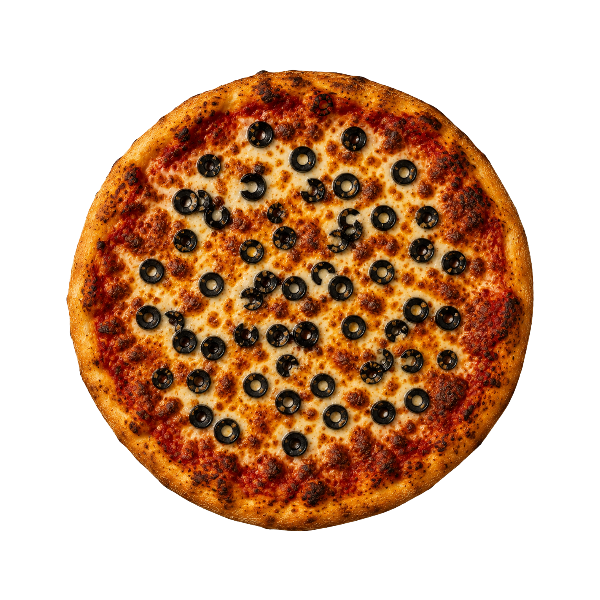 Black olive pizza